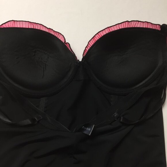 BLACK & Pink Baby Doll Chemise Size Medium - Picture 4 of 9